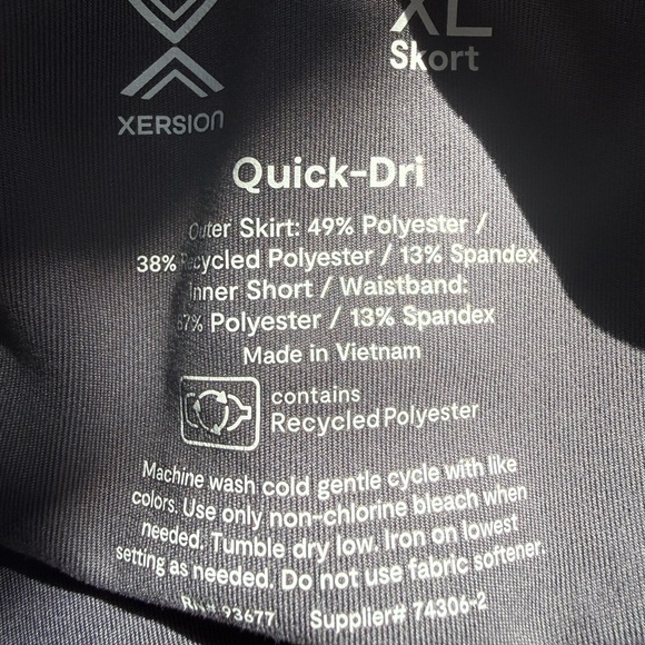 Xersion Mini Skort In Grey - Picture 7 of 7